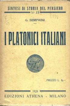 I platonici italiani di Giovanni Semprini