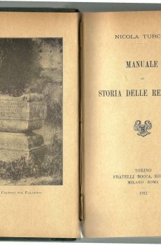 MANUALE DI STORIA DELLE RELIGIONI di NICOLA TURCHI