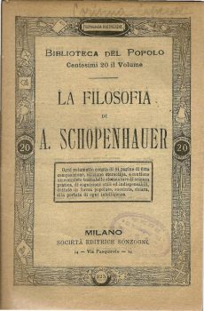 LA FILOSOFIA DI A. SCHOPERNHAUER di BIBLIOTECA DEL POPOLO